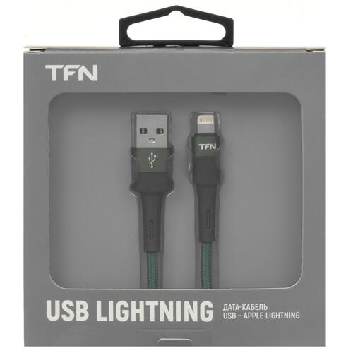 Купить Кабель круглый TFN Lightning 8-pin - USB 2.0 Type-A зеленый 1.2 м  5465796. Характеристики, отзывы и цены в Донецке