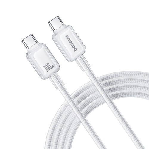 Купить Кабель круглый Baseus USB Type-C - USB Type-C белый 2 м  5627672. Характеристики, отзывы и цены в Донецке