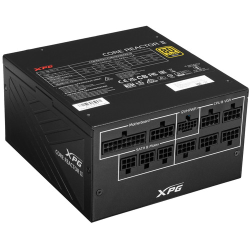 Купить Блок питания ADATA XPG CORE REACTOR II 1000 GOLD [COREREACTORII1000G-BKCE] черный  5416314. Характеристики, отзывы и цены в Донецке