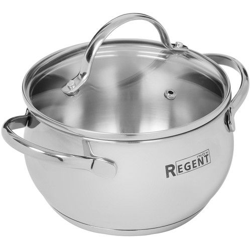 Купить Кастрюля Regent inox Apple B 93-B-8 2 л 16 см серебристый  5448462. Характеристики, отзывы и цены в Донецке