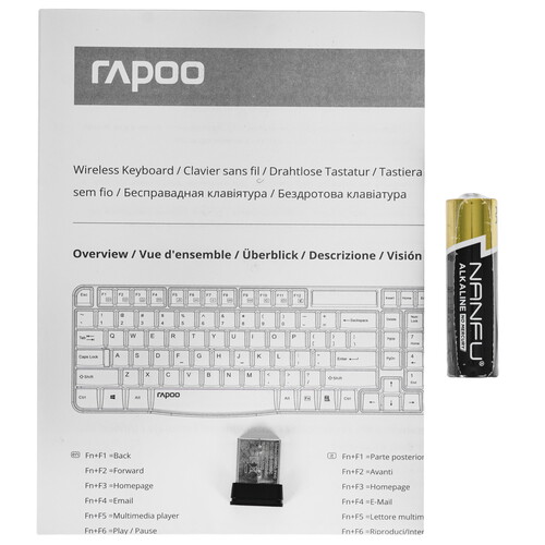 Купить Клавиатура  беспроводная RAPOO E1050  9125955. Характеристики, отзывы и цены в Донецке