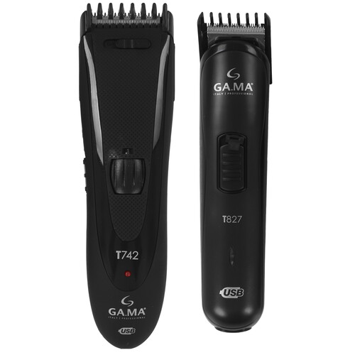 Купить Машинка для стрижки GA.MA T742  + T827 черный  9269237. Характеристики, отзывы и цены в Донецке