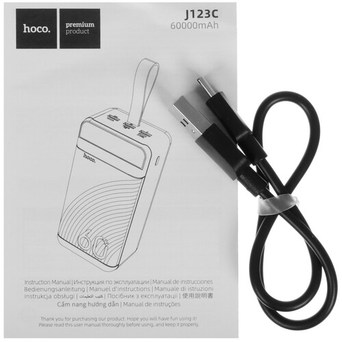 Купить Портативный аккумулятор Hoco J123С черный  5475261. Характеристики, отзывы и цены в Донецке