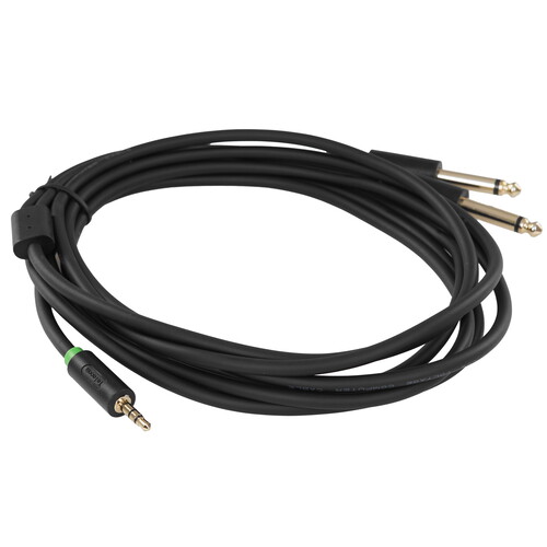 Купить Кабель   Telecom jack 3.5 мм - jack 6.3 мм х2 шт. черный  5602588. Характеристики, отзывы и цены в Донецке