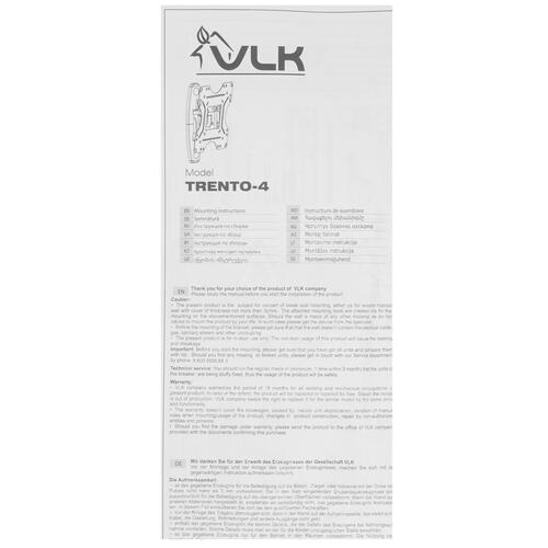 Купить Кронштейн для ТВ VLK TRENTO-4 черный  4827792. Характеристики, отзывы и цены в Донецке