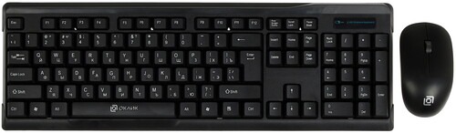 Купить Клавиатура+мышь беспроводная   Oklick 230M черный  1137073. Характеристики, отзывы и цены в Донецке