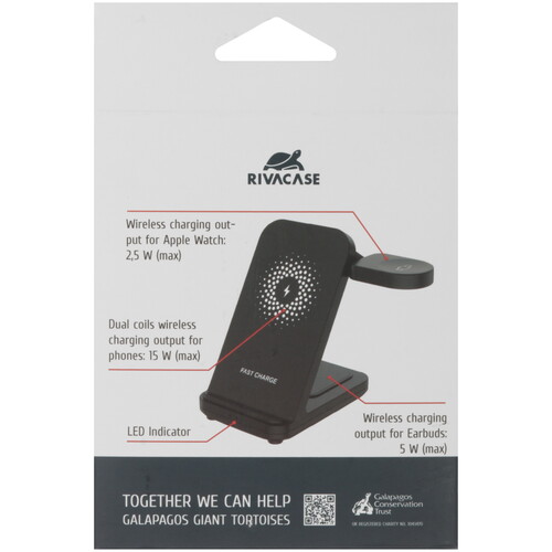 Купить Беспроводное зарядное устройство RIVACASE VA4916 черный  9260632. Характеристики, отзывы и цены в Донецке