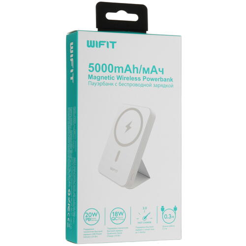 Купить Портативный аккумулятор Wifit WIMAG белый  5466244. Характеристики, отзывы и цены в Донецке