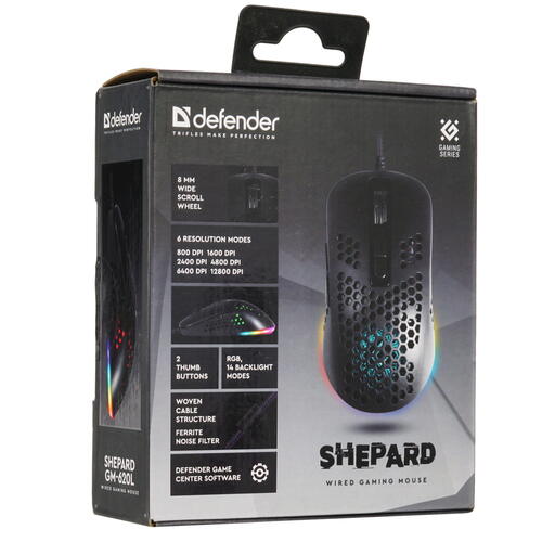 Купить Мышь проводная Defender Shepard GM-620L  4850405. Характеристики, отзывы и цены в Донецке