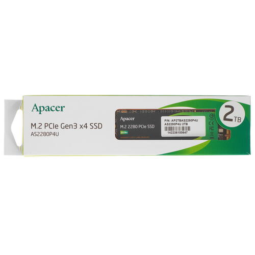 Купить 2000 ГБ M.2 NVMe накопитель Apacer AS2280P4U [AP2TBAS2280P4U-1]  4876956. Характеристики, отзывы и цены в Донецке