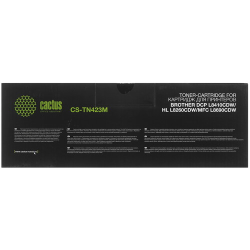 Купить Картридж лазерный Cactus CS-TN423M пурпурный, с чипом  8159071. Характеристики, отзывы и цены в Донецке
