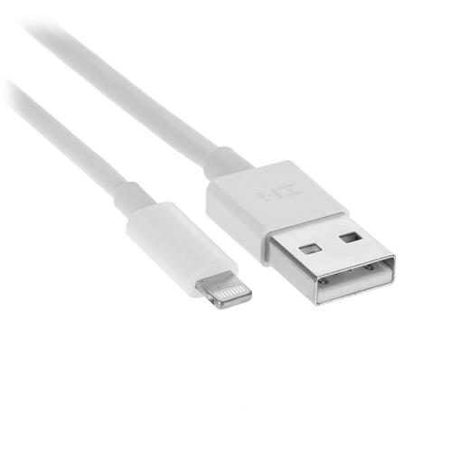 Купить Кабель круглый ZMI Lightning 8-pin - USB белый 1.5 м  5099632. Характеристики, отзывы и цены в Донецке
