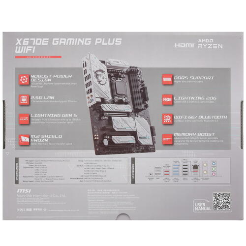 Купить Материнская плата MSI X670E GAMING PLUS WIFI  5446365. Характеристики, отзывы и цены в Донецке