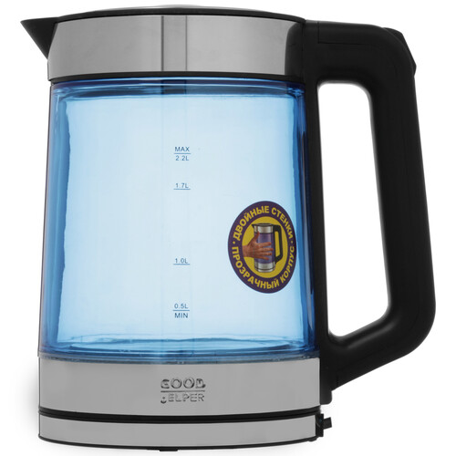Купить Электрочайник Goodhelper KPG-2201 синий  9304900. Характеристики, отзывы и цены в Донецке