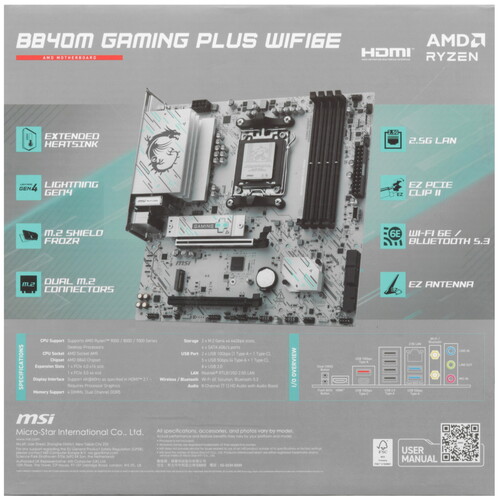 Купить Материнская плата MSI B840M GAMING PLUS WIFI6E  5635184. Характеристики, отзывы и цены в Донецке