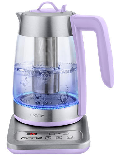 Купить Электрочайник MARTA MT-4554 фиолетовый  9058595. Характеристики, отзывы и цены в Донецке