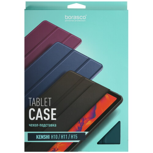 Купить Чехол-книжка BoraSCO для KENSHI H10/ H11/ Pad H15 зеленый  5624659. Характеристики, отзывы и цены в Донецке