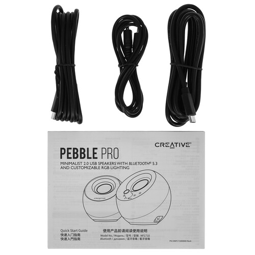 Купить Колонки Creative PEBBLE PRO черный  5635180. Характеристики, отзывы и цены в Донецке