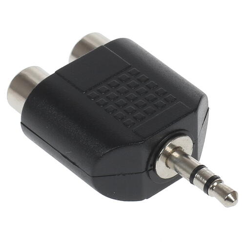 Купить Переходник   Aceline 3.5 mm jack - RCA x2 черный  1380412. Характеристики, отзывы и цены в Донецке