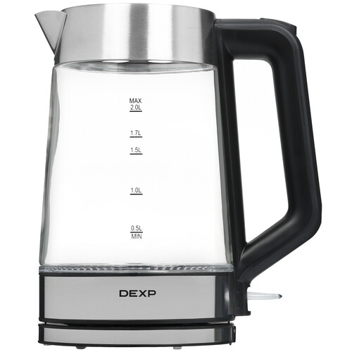Купить Электрочайник DEXP EK-16RGB серебристый  9111143. Характеристики, отзывы и цены в Донецке