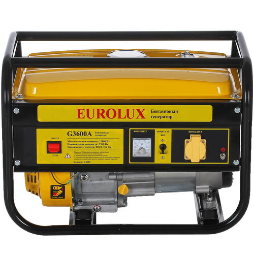 Купить Электрогенератор   бензиновый Eurolux G3600A  1173188. Характеристики, отзывы и цены в Донецке