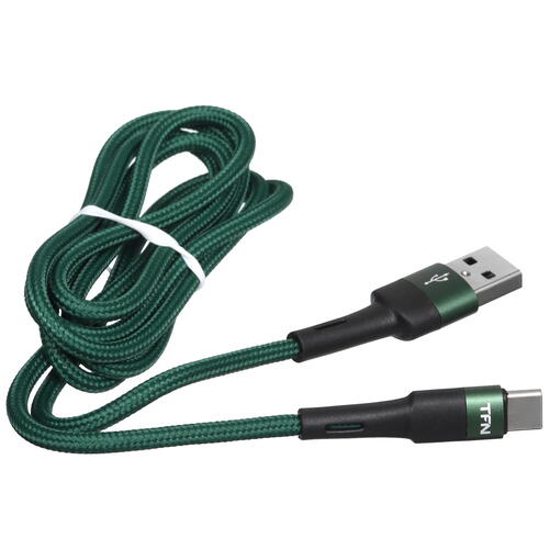 Купить Кабель круглый TFN USB Type-C - USB 2.0 Type-A зеленый 1.2 м  5465794. Характеристики, отзывы и цены в Донецке
