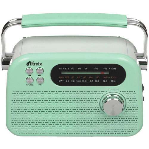 Купить Радиоприемник Ritmix RPR-045 зеленый  9282253. Характеристики, отзывы и цены в Донецке
