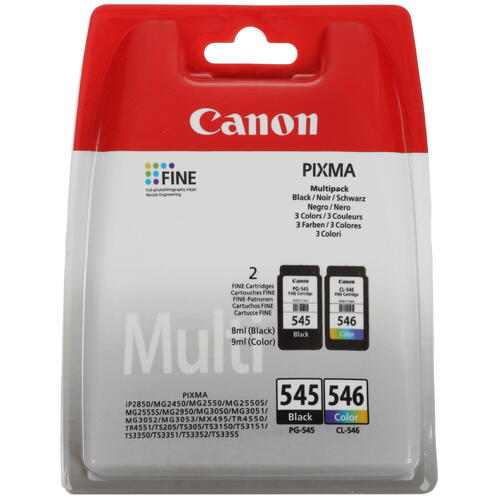 Купить Картридж Canon PG-545/CL-546 многоцветный, черный  5415817. Характеристики, отзывы и цены в Донецке