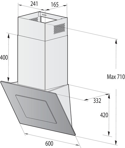 Купить Вытяжка наклонная Gorenje WHI646E7B черный/черный  9245398. Характеристики, отзывы и цены в Донецке