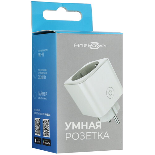 Купить Умная розетка FinePower PLG-1  9083318. Характеристики, отзывы и цены в Донецке
