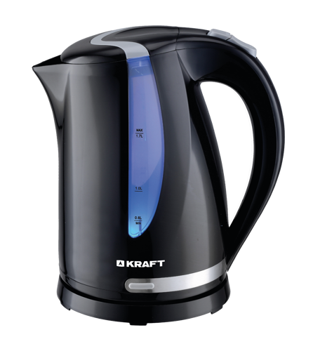 Купить Электрочайник Kraft KF-KP1743BL черный  5347080. Характеристики, отзывы и цены в Донецке