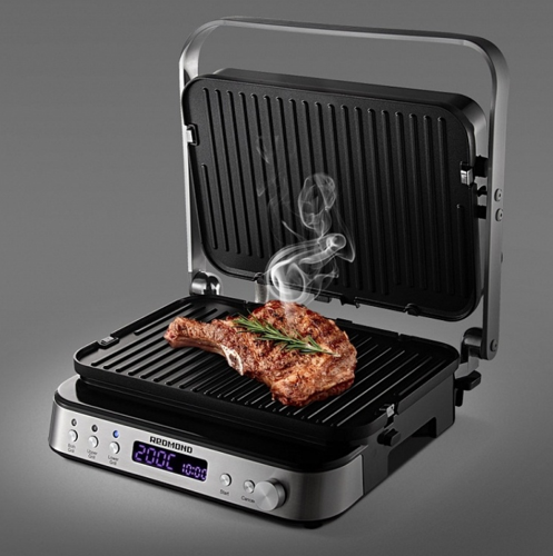 Купить Гриль Redmond SteakMaster RGM-M819D серебристый  5348098. Характеристики, отзывы и цены в Донецке