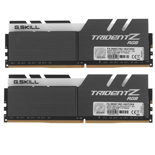 Купить Оперативная память G.Skill Trident Z RGB (AMD) [F4-3600C18D-16GTZRX] 16 ГБ  8143717. Характеристики, отзывы и цены в Донецке