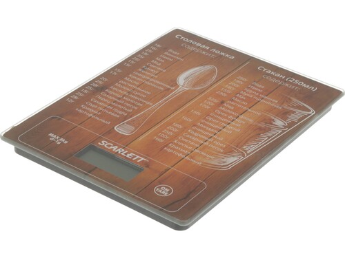 Купить Кухонные весы Scarlett SC-KS57P19 коричневый  1108824. Характеристики, отзывы и цены в Донецке