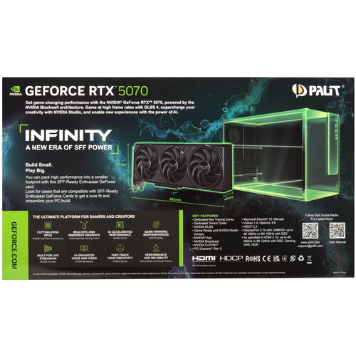 Купить Видеокарта Palit GeForce RTX 5070 Infinity 3  5621412. Характеристики, отзывы и цены в Донецке