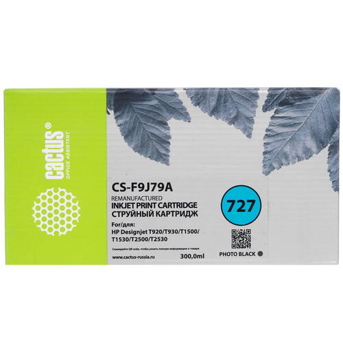Купить Картридж Cactus CS-F9J79A 727 черный  9926328. Характеристики, отзывы и цены в Донецке