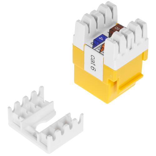 Купить Модуль Keystone Lanmaster LAN-OK45U6/180P-YL  9242124. Характеристики, отзывы и цены в Донецке