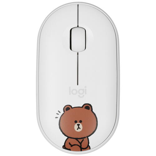 Купить Мышь беспроводная Logitech Pebble M350 [910-005781] белый  5404490. Характеристики, отзывы и цены в Донецке