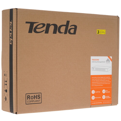 Купить Коммутатор Tenda TEG2224D  9225130. Характеристики, отзывы и цены в Донецке