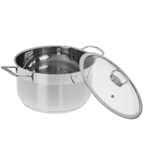 Купить Кастрюля Rashel Гретта R-60 6 л 24 см серебристый  9321072. Характеристики, отзывы и цены в Донецке