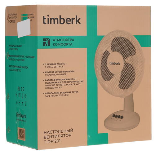 Купить Вентилятор Timberk T-DF1201  белый  5352419. Характеристики, отзывы и цены в Донецке