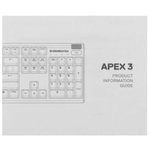 Купить Клавиатура  проводная SteelSeries Apex 3  9291589. Характеристики, отзывы и цены в Донецке