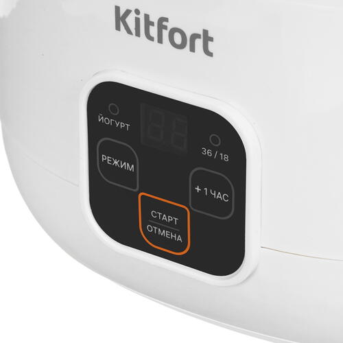 Купить Йогуртница Kitfort КТ-6082 белый  9072286. Характеристики, отзывы и цены в Донецке