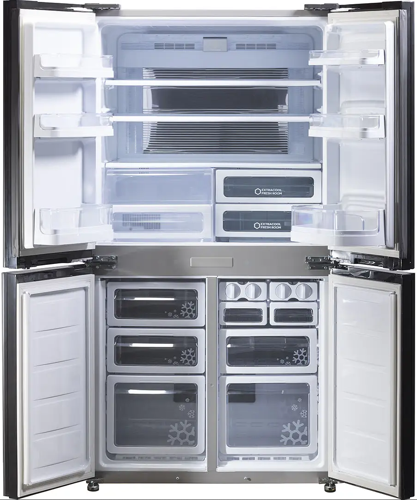 Купить Холодильник многодверный  Sharp SJEX93PSL серый  8196788. Характеристики, отзывы и цены в Донецке