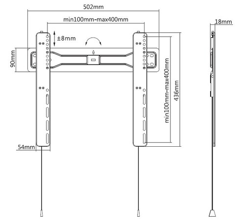Купить Кронштейн для ТВ Digis DSM-P5740 черный  9160992. Характеристики, отзывы и цены в Донецке