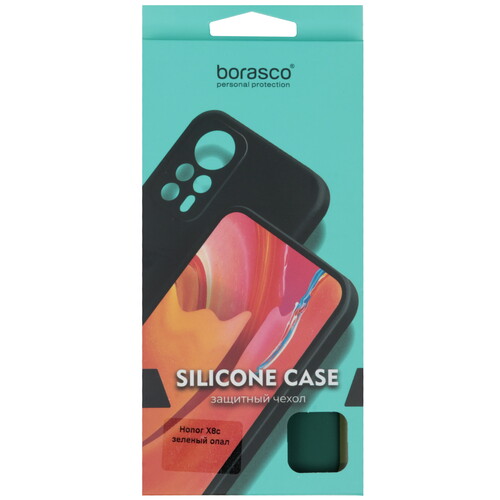 Купить Накладка  BoraSCO Silicone Case для HONOR X8c зеленый  5617045. Характеристики, отзывы и цены в Донецке