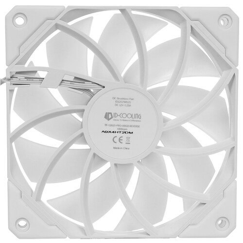 Купить Реверсный вентилятор ID-Cooling TF-12025-Pro [TF-12025-PRO ARGB REVERSE WH] белый  9242727. Характеристики, отзывы и цены в Донецке