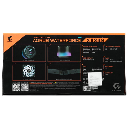 Купить Система охлаждения GIGABYTE AORUS WATERFORCE X II 240 черная  5464879. Характеристики, отзывы и цены в Донецке
