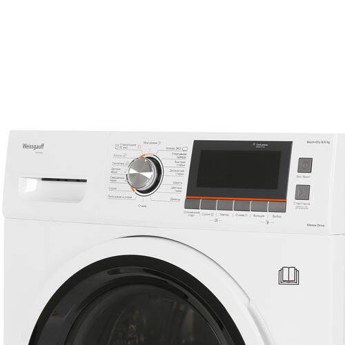 Купить Стирально-сушильная машина Weissgauff WMD 4148 D белый  8130220. Характеристики, отзывы и цены в Донецке