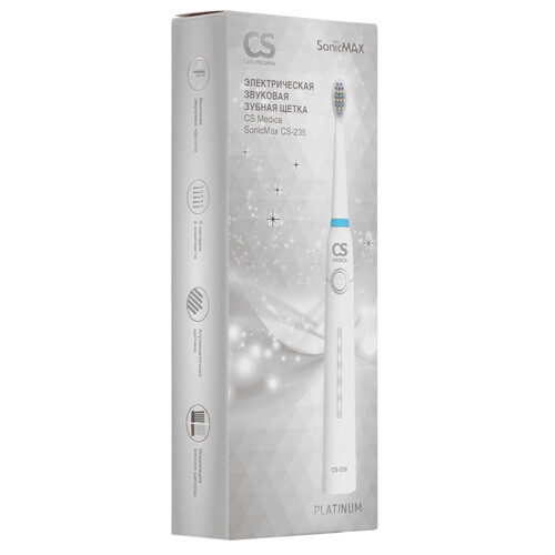Купить Электрическая зубная щетка CS Medica SonicMax CS-235 белый  9217317. Характеристики, отзывы и цены в Донецке